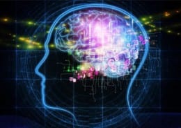active and colourful brain